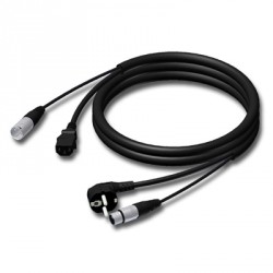 Adam Hall Cables Serie ProCab CAB 400 - Cable de Schuko/XLR hembra a euro/XLR macho 5 m
