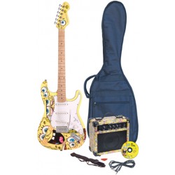 Bob Esponja Pack de Guitarra Eléctrica BOB ESPONJA (Tamaño Estándar) AMARILLO