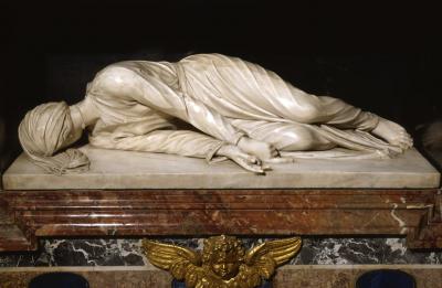Stefano Maderno - Martyrdom of Saint Cecilia 1600 (marble) - (MeisterDrucke-245799).jpg