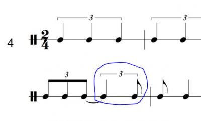 Figura Incompleta Tresillo De Negra : Sibelius | Hispasonic