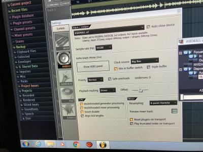 focusrite asio driver fl studio bug
