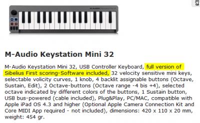 Sibelius First con KeyStationMINI1.png