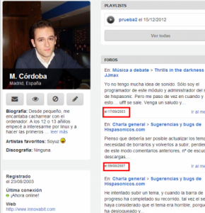 Perfil de M. Córdoba  Madrid  España    Hispasonic.png