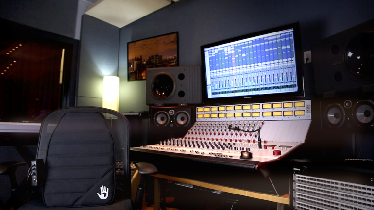 SubPac S1 en el estudio.