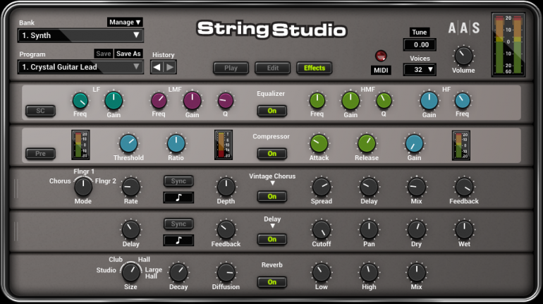 String Studio VS-2 - Panel FX