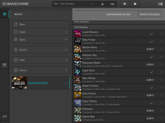 iMaschine: tienda de sonidos