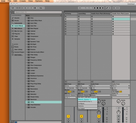 Controlar iPad en Ableton Live