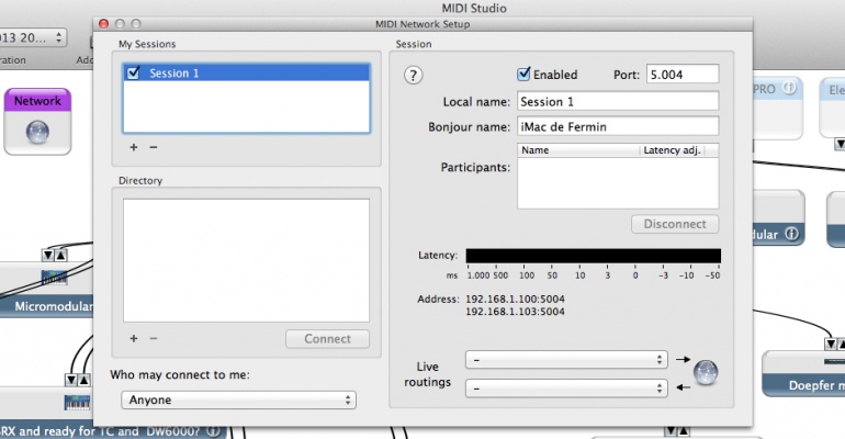 Sesiones Configuracion Audio MIDI