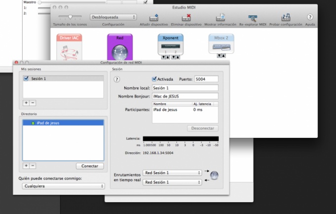 Configuración Audio MIDI