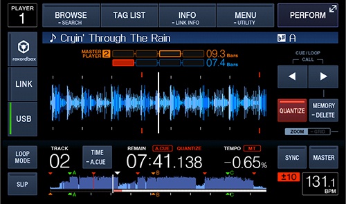 Pioneer XDJ-1000 pantalla
