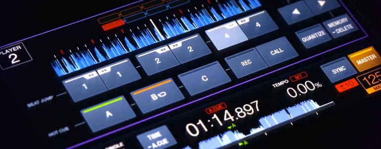 XDJ-1000 pantalla táctil