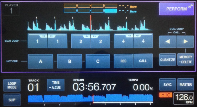 XDJ-1000 Panel Performance