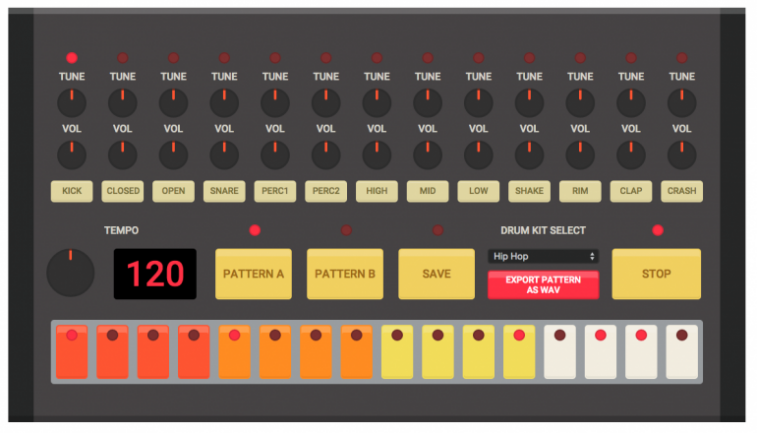 TR-808 en HTML5