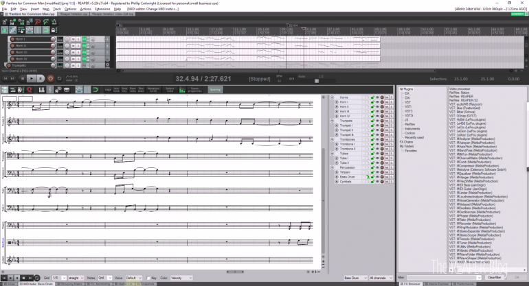 Reaper 5.2 partituras