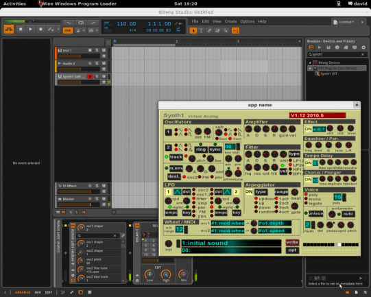 VST con wrapper en Linux
