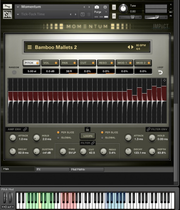Interfaz de Momentum