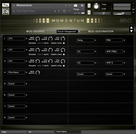 Matriz de modulación