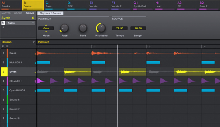 Trabajo con loops en Maschine