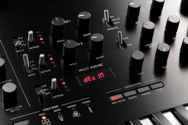 Korg Prologue, detalle del panel