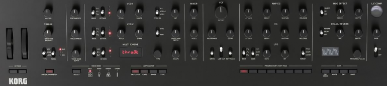 Panel de Korg Prologue