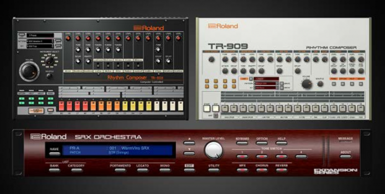 TR-808 y TR-909 en Roland Cloud