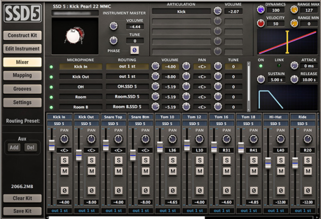 Steven Slate Drums mixer