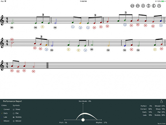 See Music de mDecks, un entrenador de lectura musical