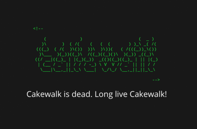 ¿Cakewalk vuelve?