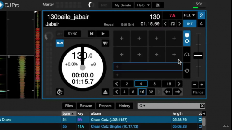 Performance Cue Layout de Serato DJ Pro