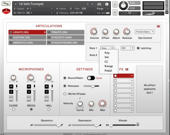 Interfaz de Melodics
