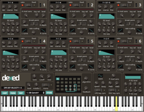 Dexed, un DX7 en código abierto