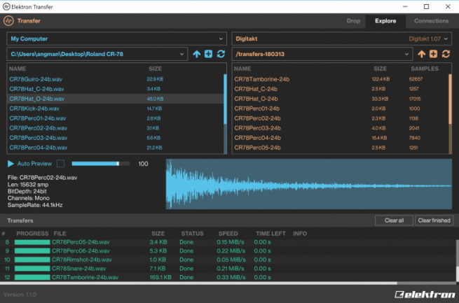 Elektron Transfer, para Digitak y Rytm II
