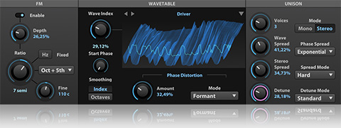 Wavetables con FM en UVI Falcon 1.5