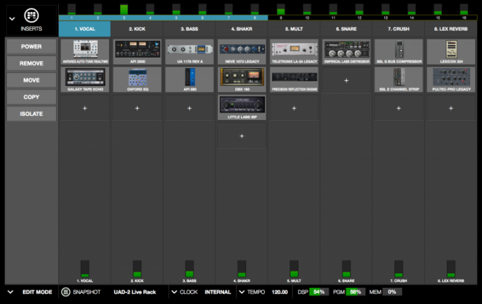 UAD-2 Live Rack de Universal Audio - Mezclador
