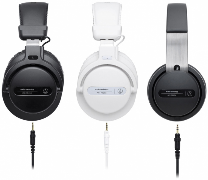 ATH-PRO5X, en colores negro y blanco (izquierda), y ATH-PRO7X (derecha)