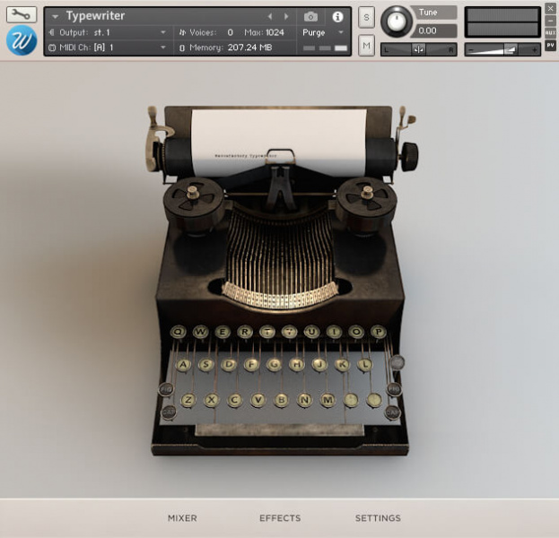 Wavesfactory Typewriter