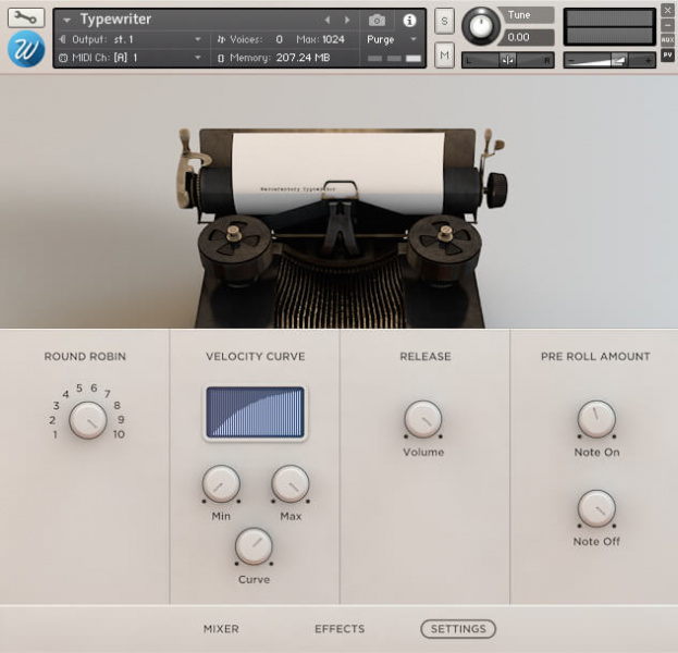 Wavesfactory Typewriter