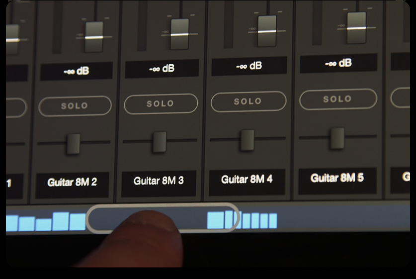 Overview strip en Touch Console