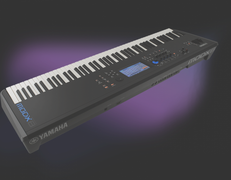 Vista trasera de Yamaha MODX8