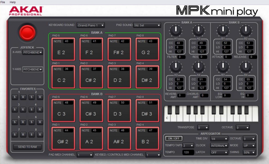 Editor para Akai MPK Mini Play