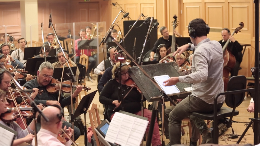 Javier Quilis con orquesta real