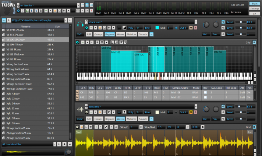 TX16Wx, un sampler gratuito en plugin