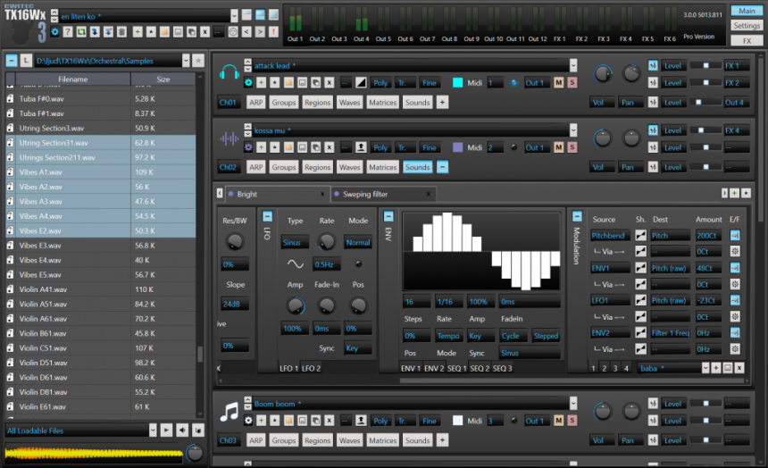 TX16Wx, un sampler gratuito en plugin