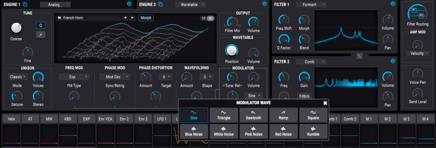 Arturia Pigments, detalle