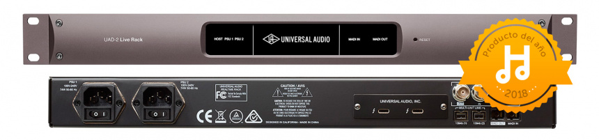 UAD2 Live Rack, Producto del Año 2018