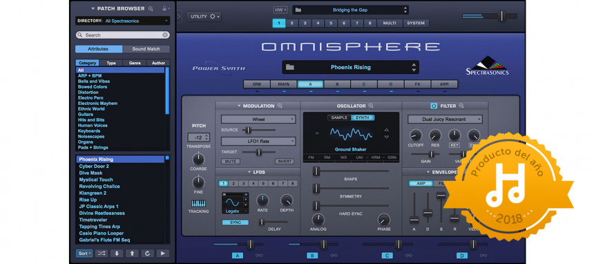 Spectrasonics Omnisphere 2.5, Producto del Año 2018