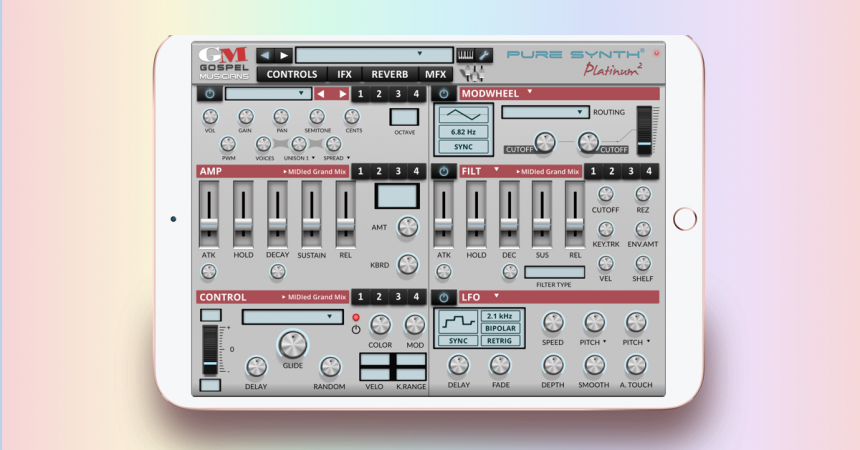 Pure Synth Platinum de Gospel Musicians llega al iPad
