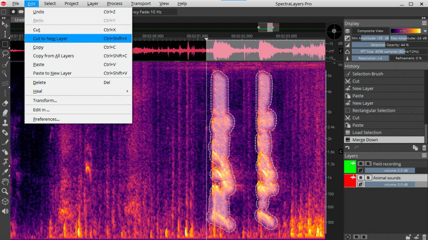 how to highlight vocals in spectralayers pro 3