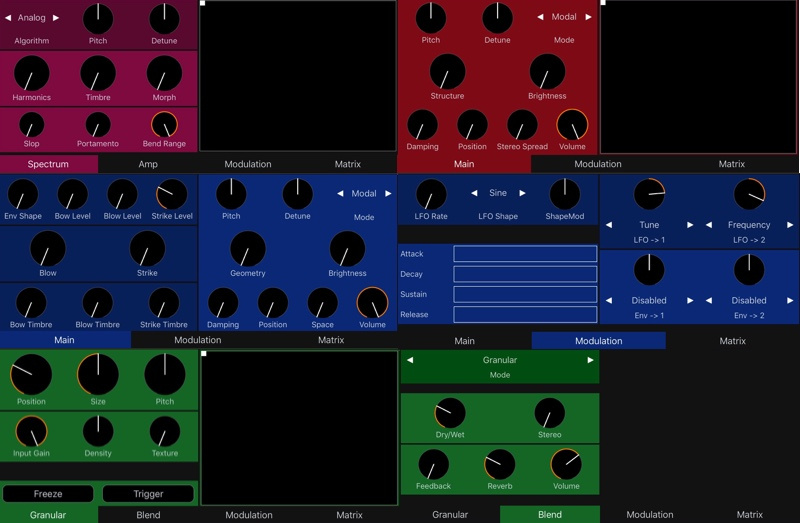 Módulos Mutable Instruments en iOS