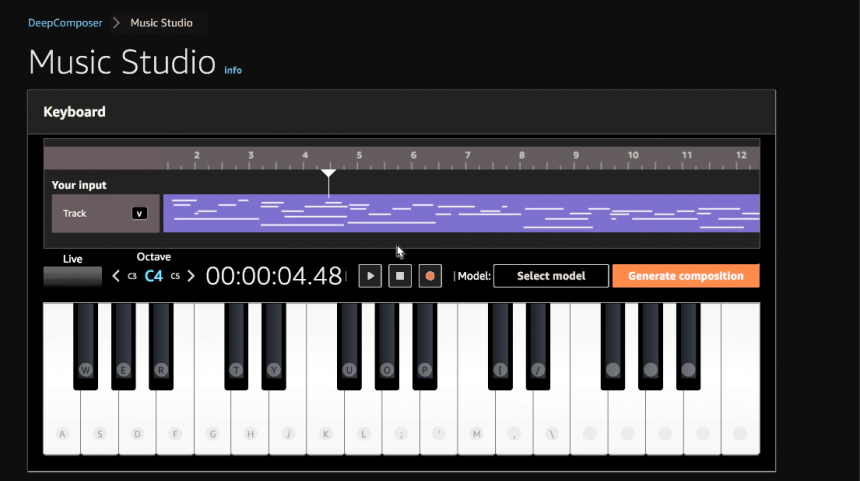 Amazon AWS DeepComposer